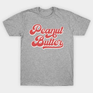 Peanut Butter, Funny Retro Baseball Style Foodie T-Shirt